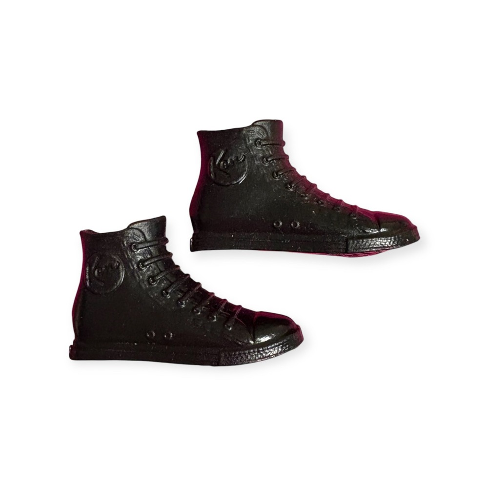 Mattel BARBIE | Black HIGH‎ TOP ATHLETIC TENNIS SHOES SNEAKERS for KEN